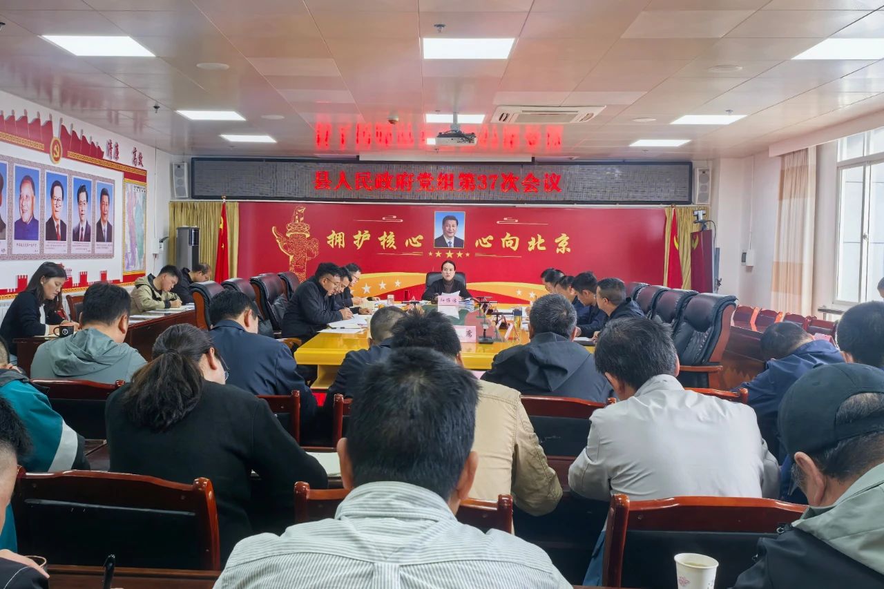县人民政府党组第37次会议召开