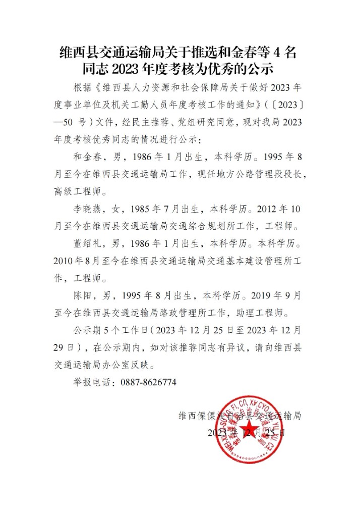 维西县交通运输局关于2023年度优秀人员的公示_00.jpg